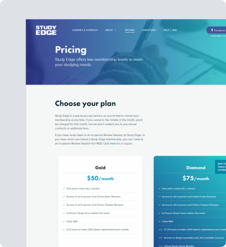 slide for Study Edge project